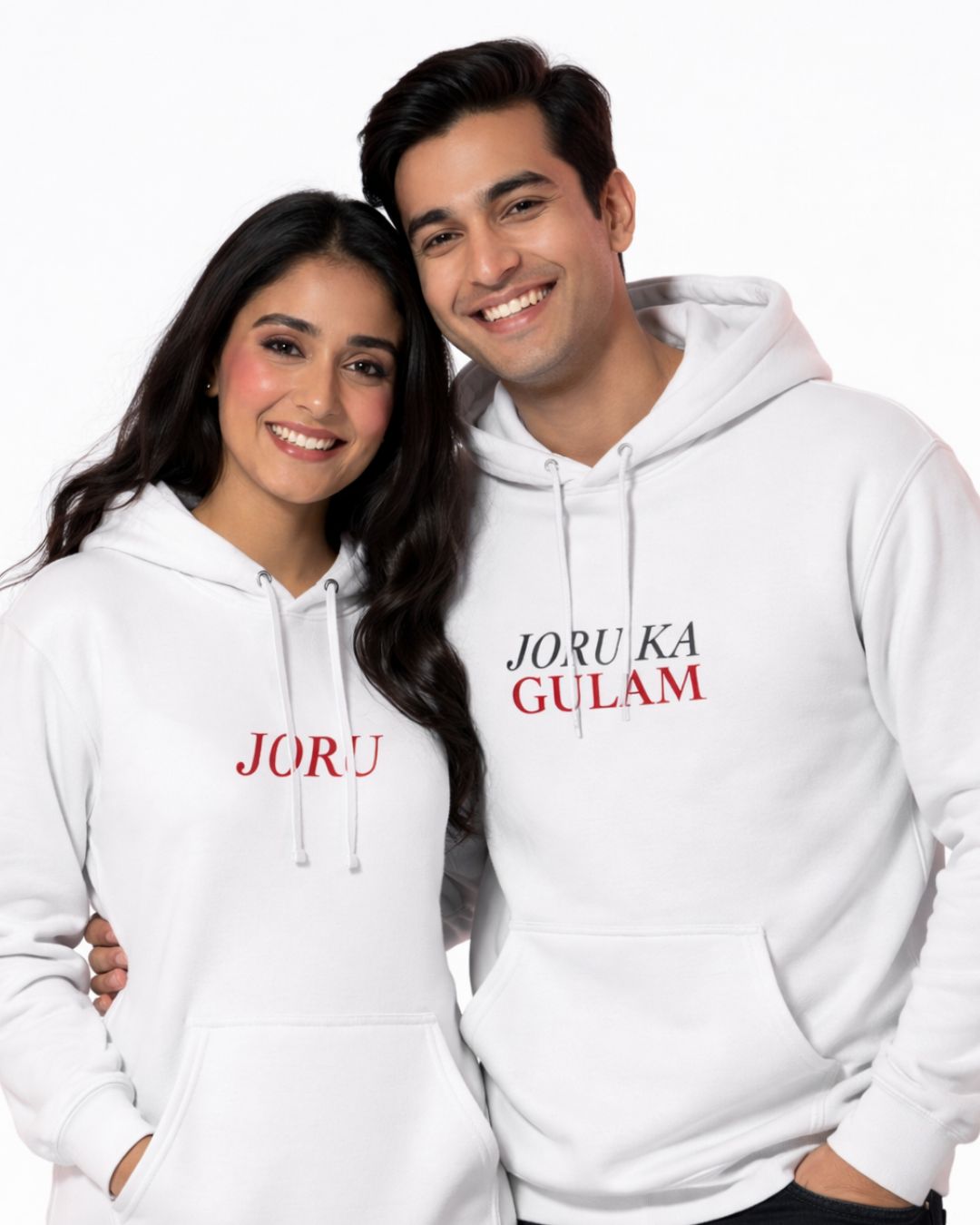 Minimal Valentine Style-Unisex Brushed Fleece Hoodie