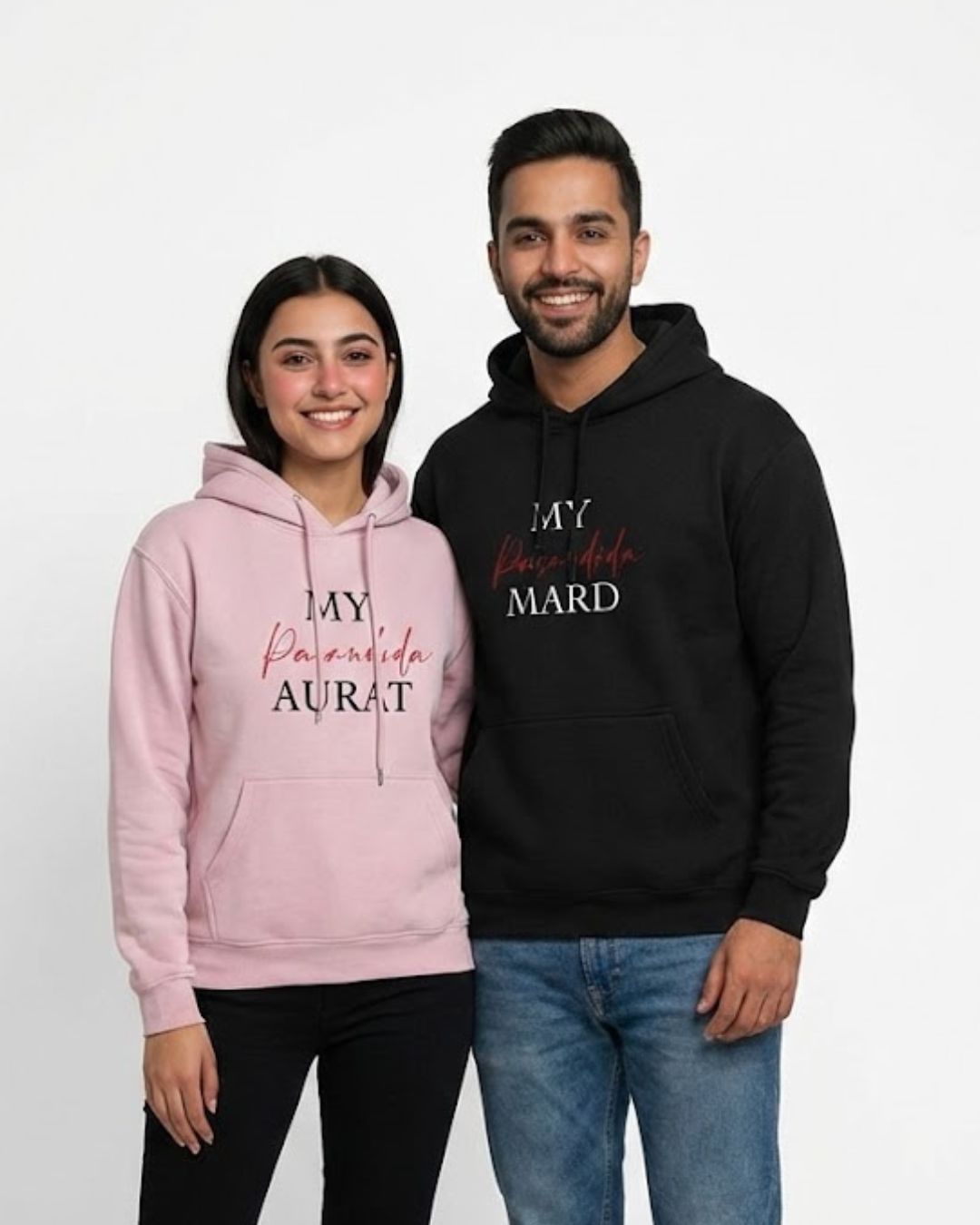 Pasandida Couple -Oversized Brushed Fleece Hoodie