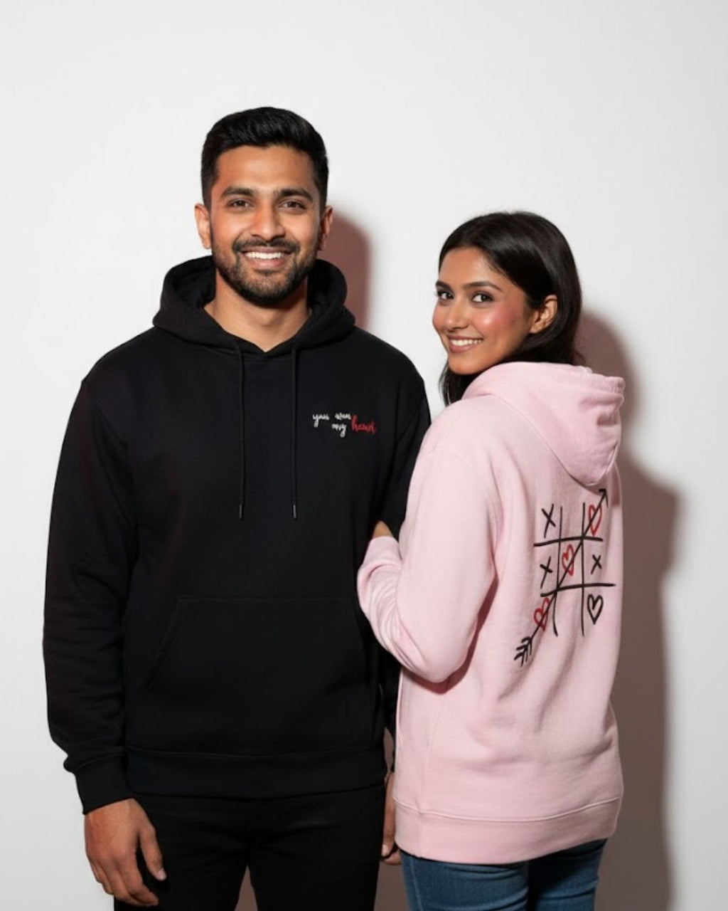 You are my Heart-Unisex Brushed Fleece Hoodie