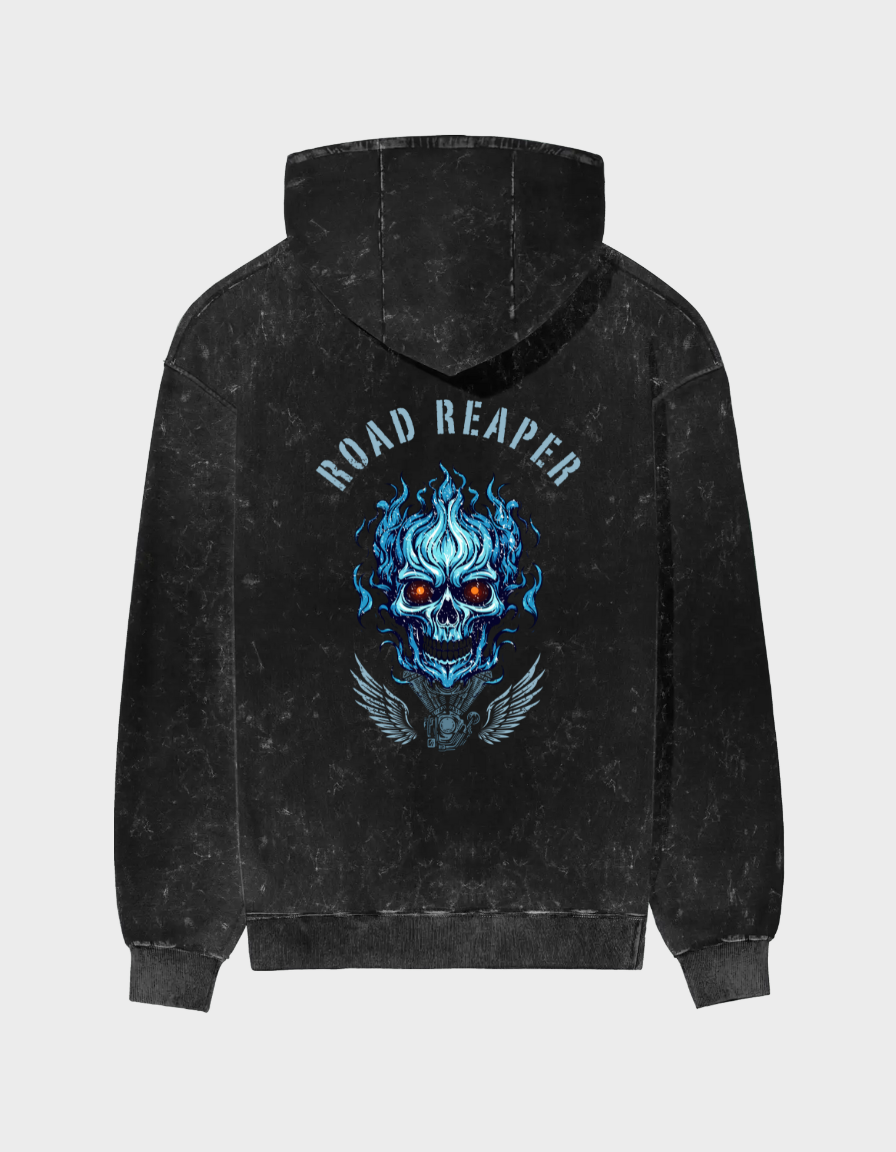 Road Reaper Unisex Acid Washed Hoodie