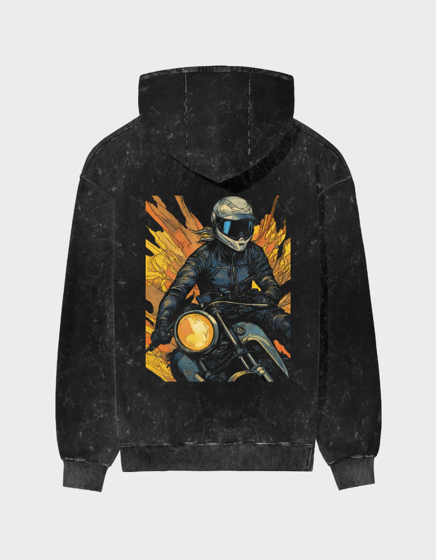 Roost Women Acid Washed Hoodie