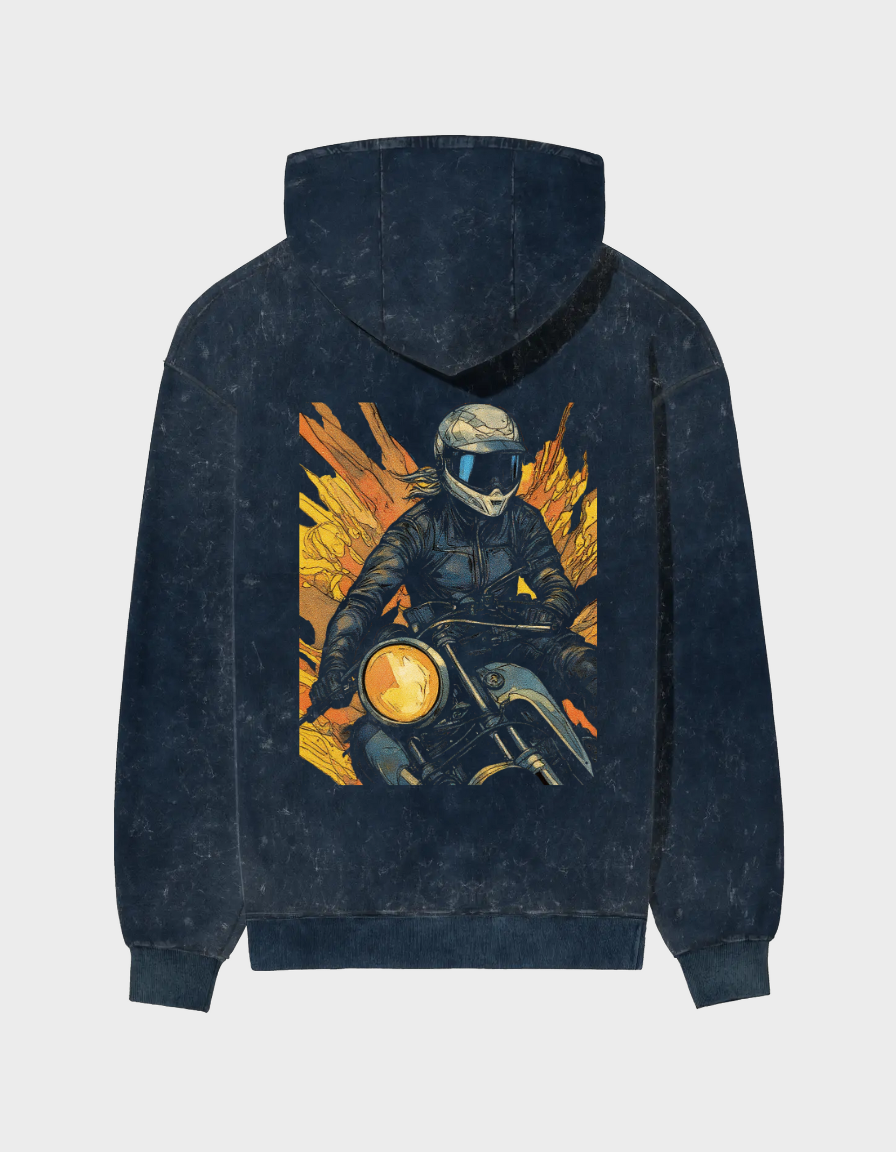 Roost Women Acid Washed Hoodie