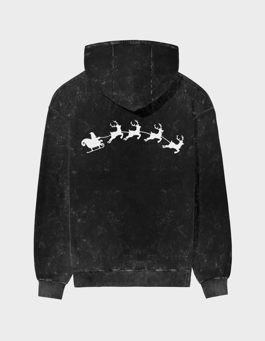 Arc Sleigh Unisex Acid Washed Hoodie