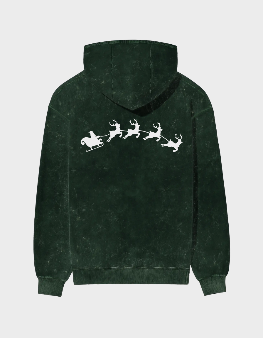 Arc Sleigh Unisex Acid Washed Hoodie