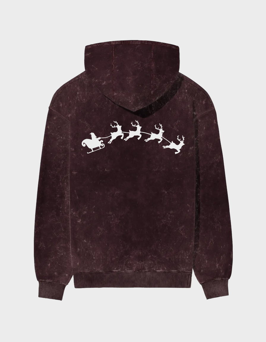 Arc Sleigh Unisex Acid Washed Hoodie