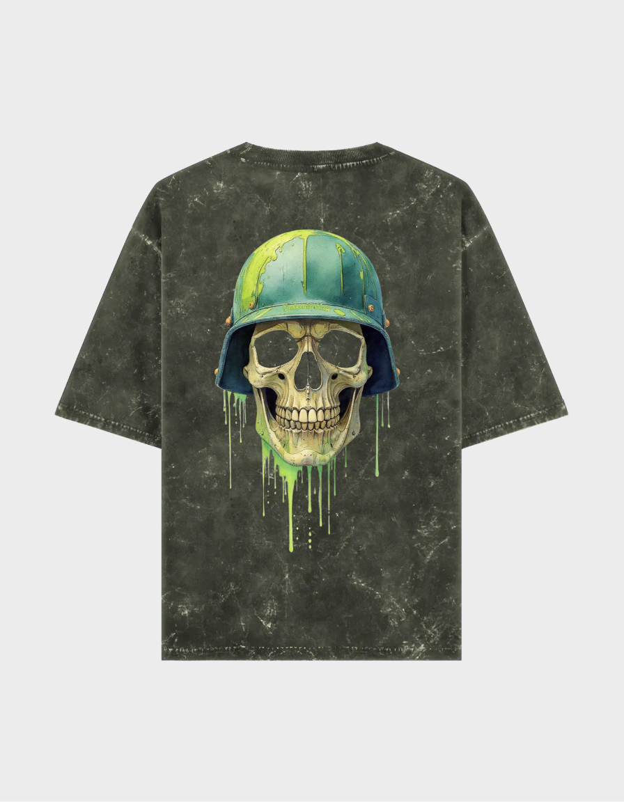 War Born Unisex Acid Washed Oversized Tee