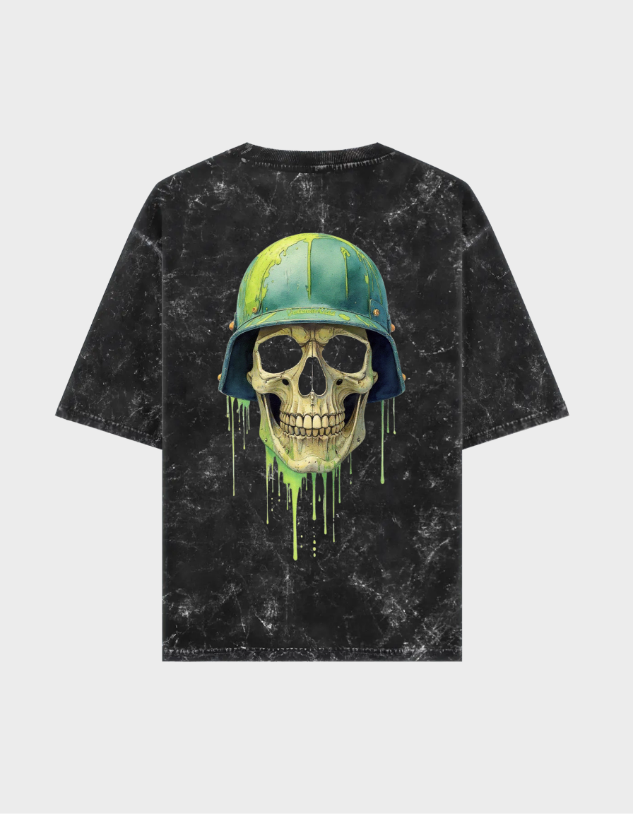 War Born Unisex Acid Washed Oversized Tee