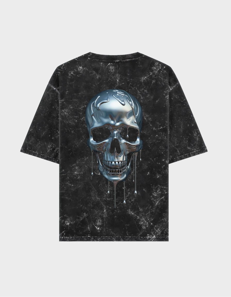 Melt Unisex Acid Washed Oversized Tee
