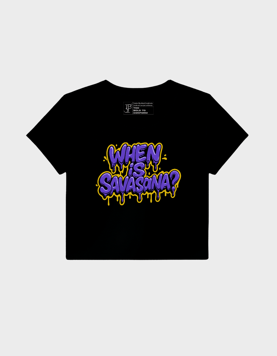 Savasana Graphic Crop Top