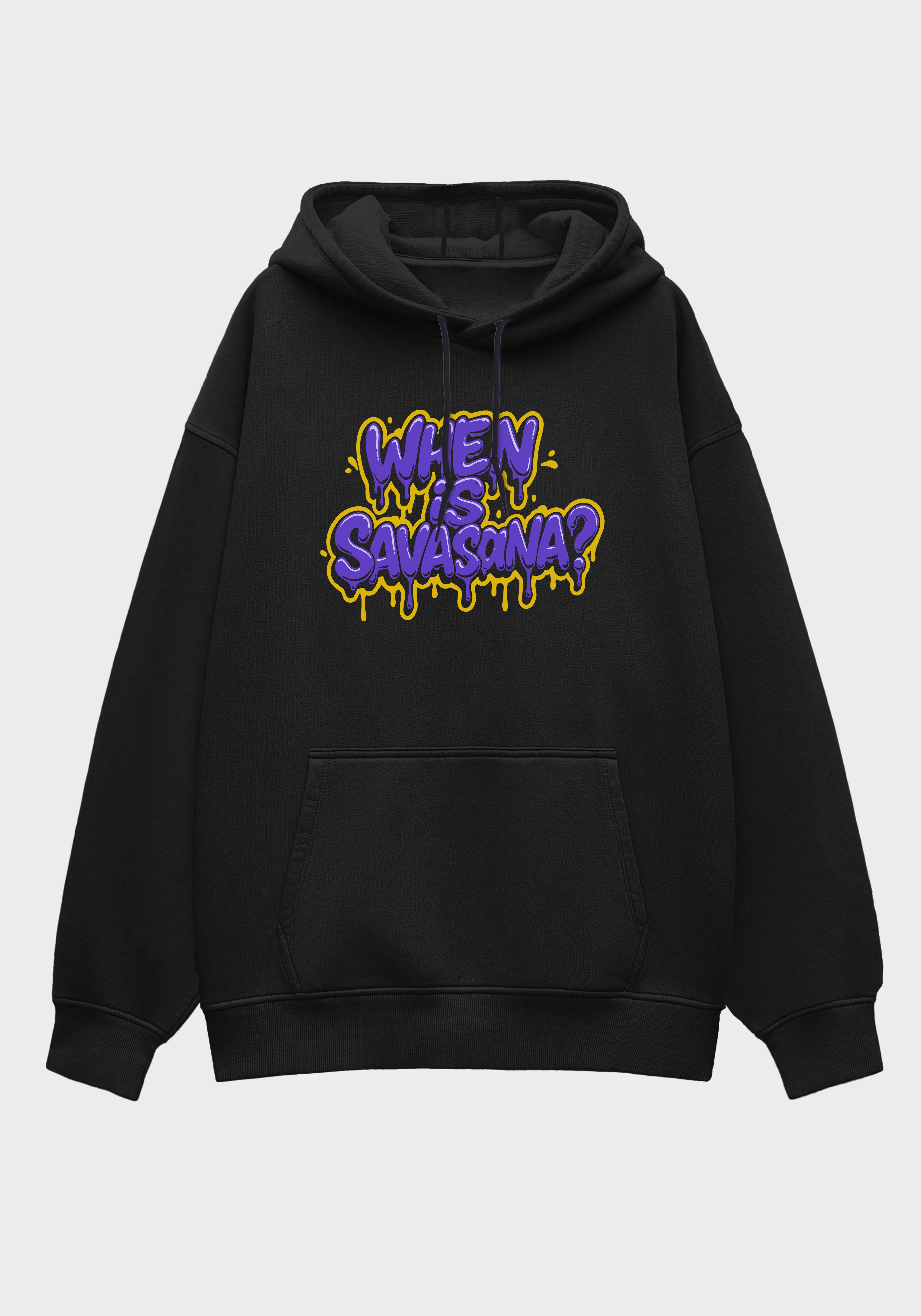 Savasana Oversized Brushed Fleece Graphic Hoodie