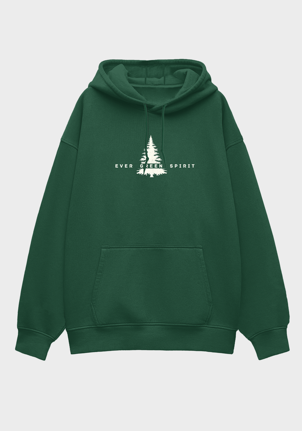 Evergreen Unisex Oversized  Brushed Fleece Hoodie