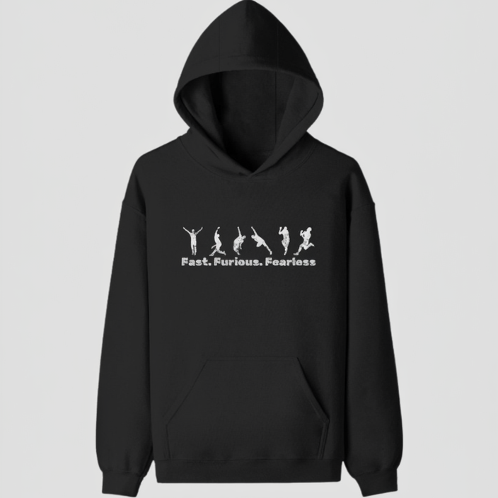 Fast Furious Fearless-Unisex Pullover Hoodie