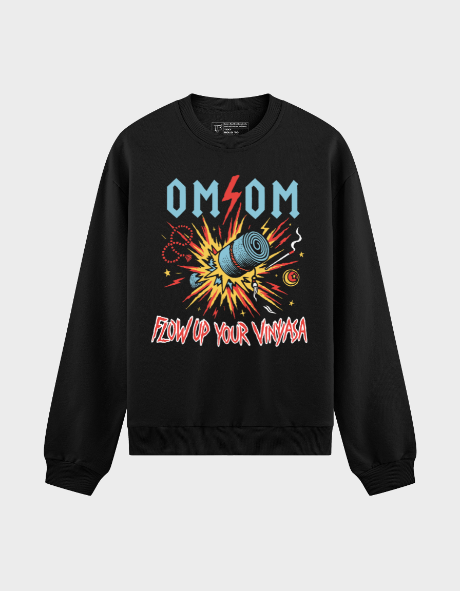 Om Vinyasa Unisex BrushedFleece Graphic Sweatshirt