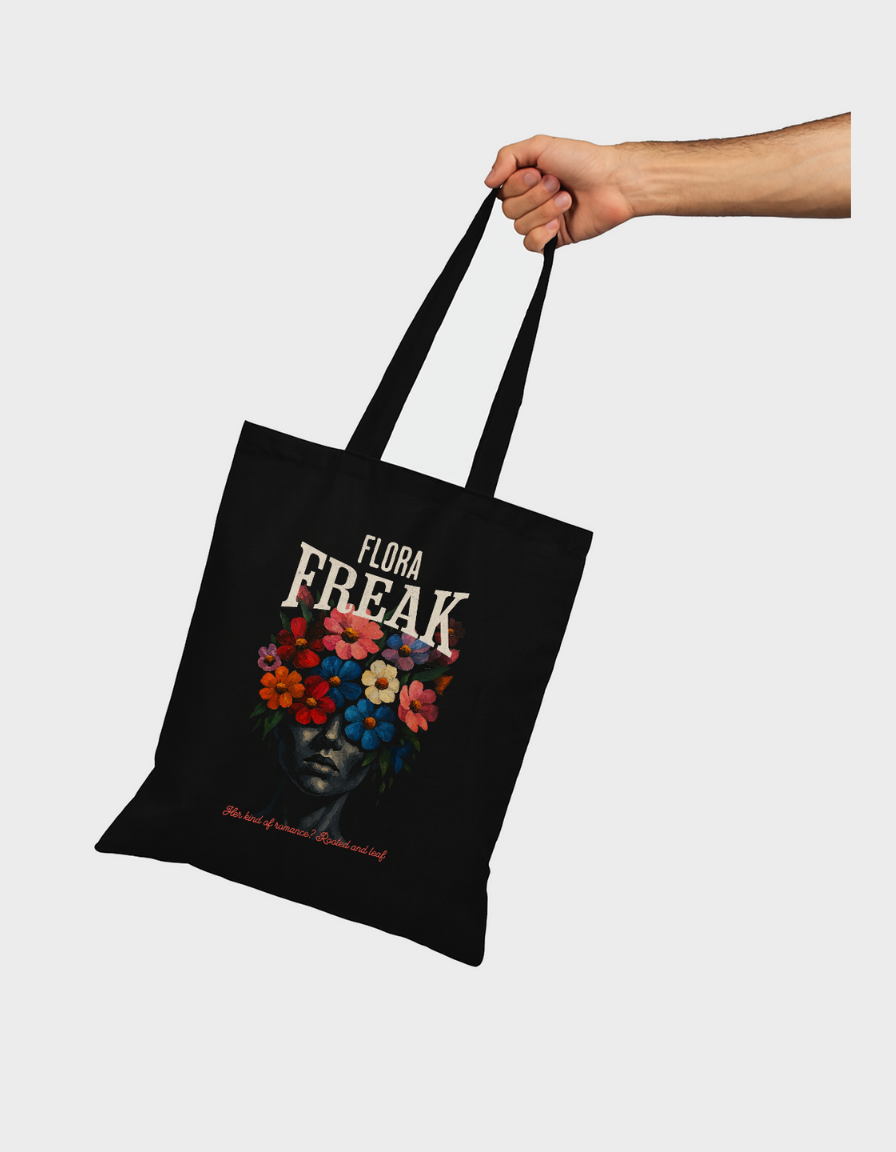 Flora Freak Tote Bag Zipper