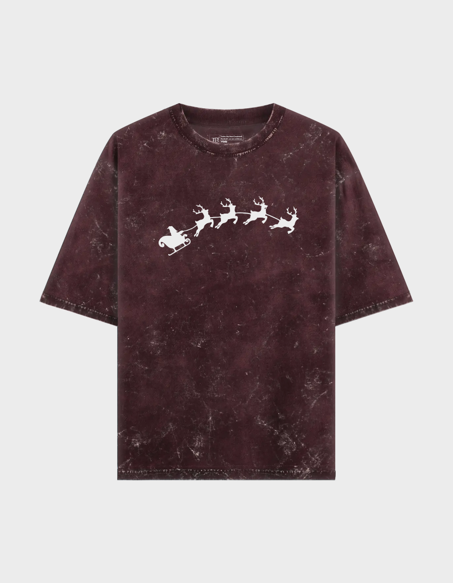 Arc Sleigh Unisex Acid Washed Oversized Tee