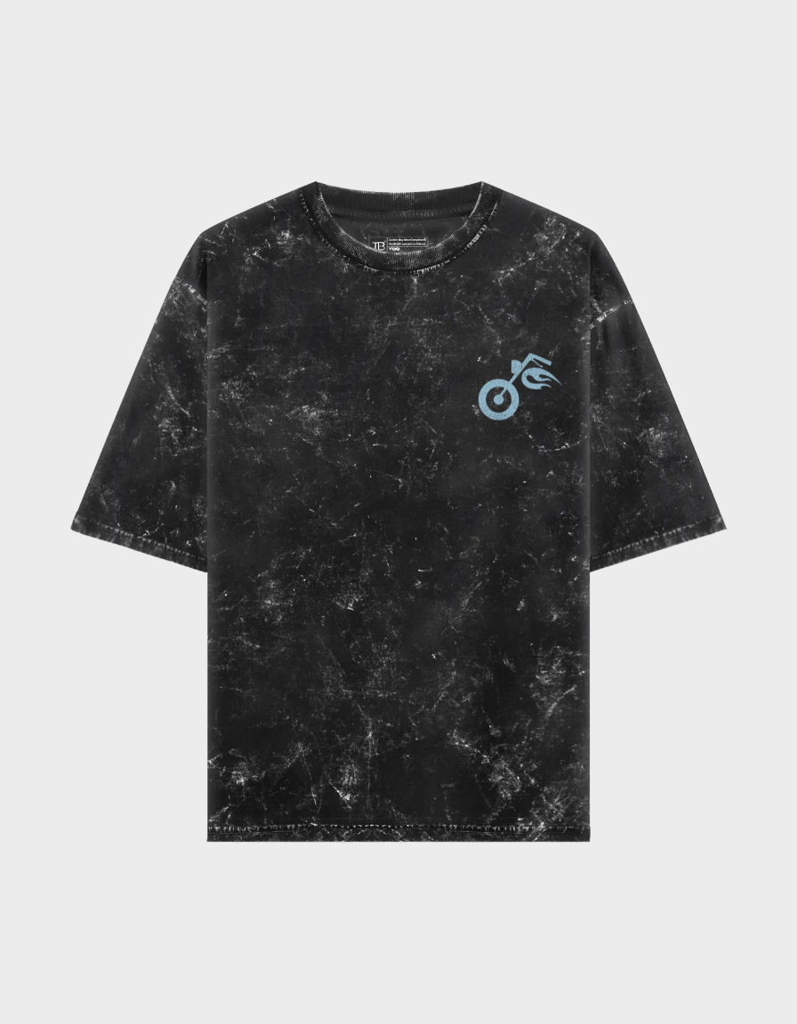 Road Reaper Unisex Acid Washed Oversized Tee
