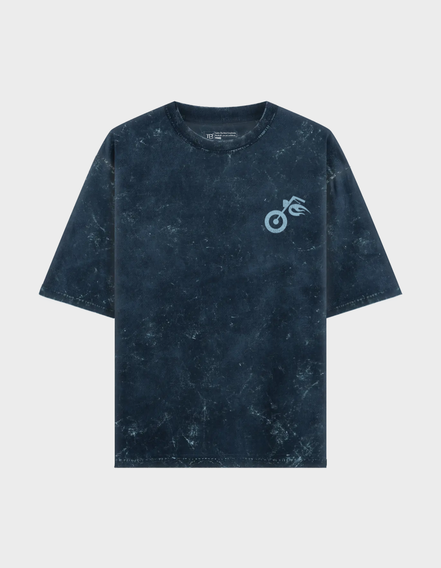 Road Reaper Unisex Acid Washed Oversized Tee