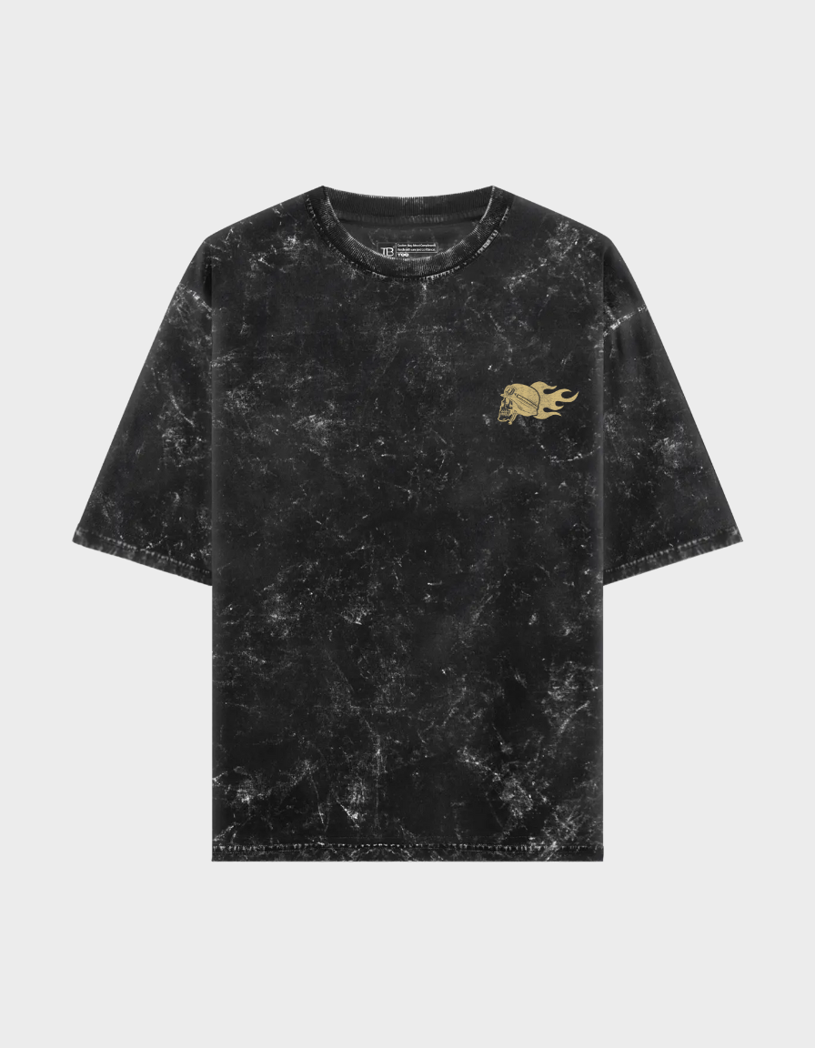 Blaze Rider Unisex Acid Washed Oversized Tee