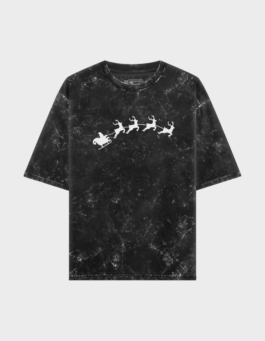 Arc Sleigh Unisex Acid Washed Oversized Tee