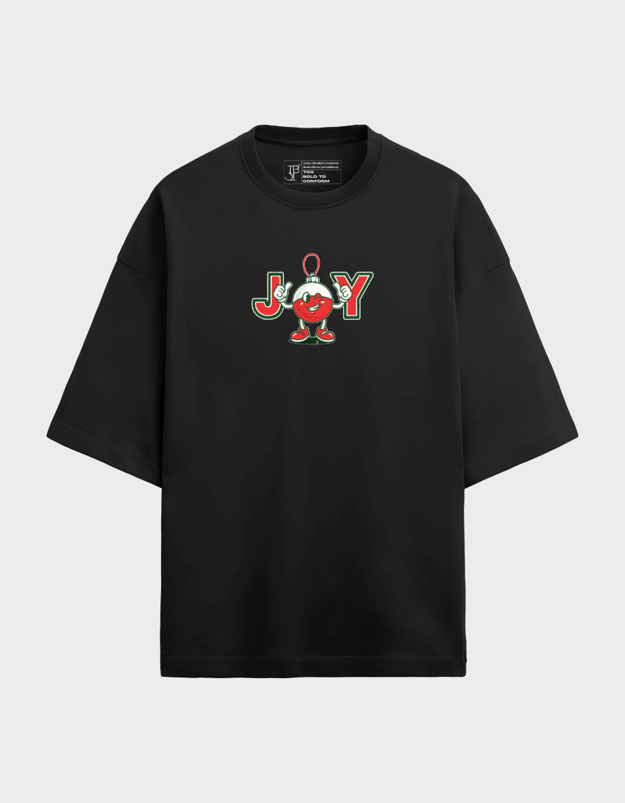 JOY Print Unisex Terry Oversized Tee