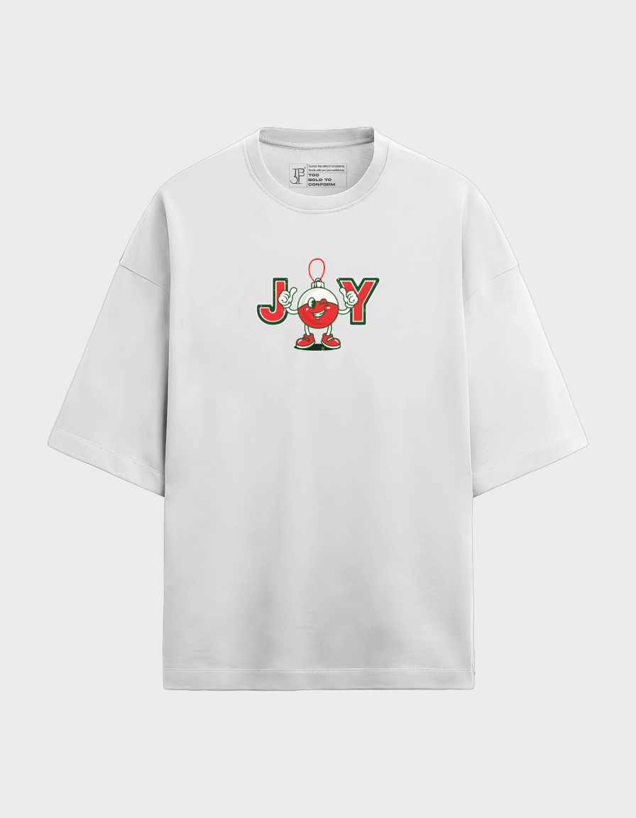 JOY Print Unisex Terry Oversized Tee