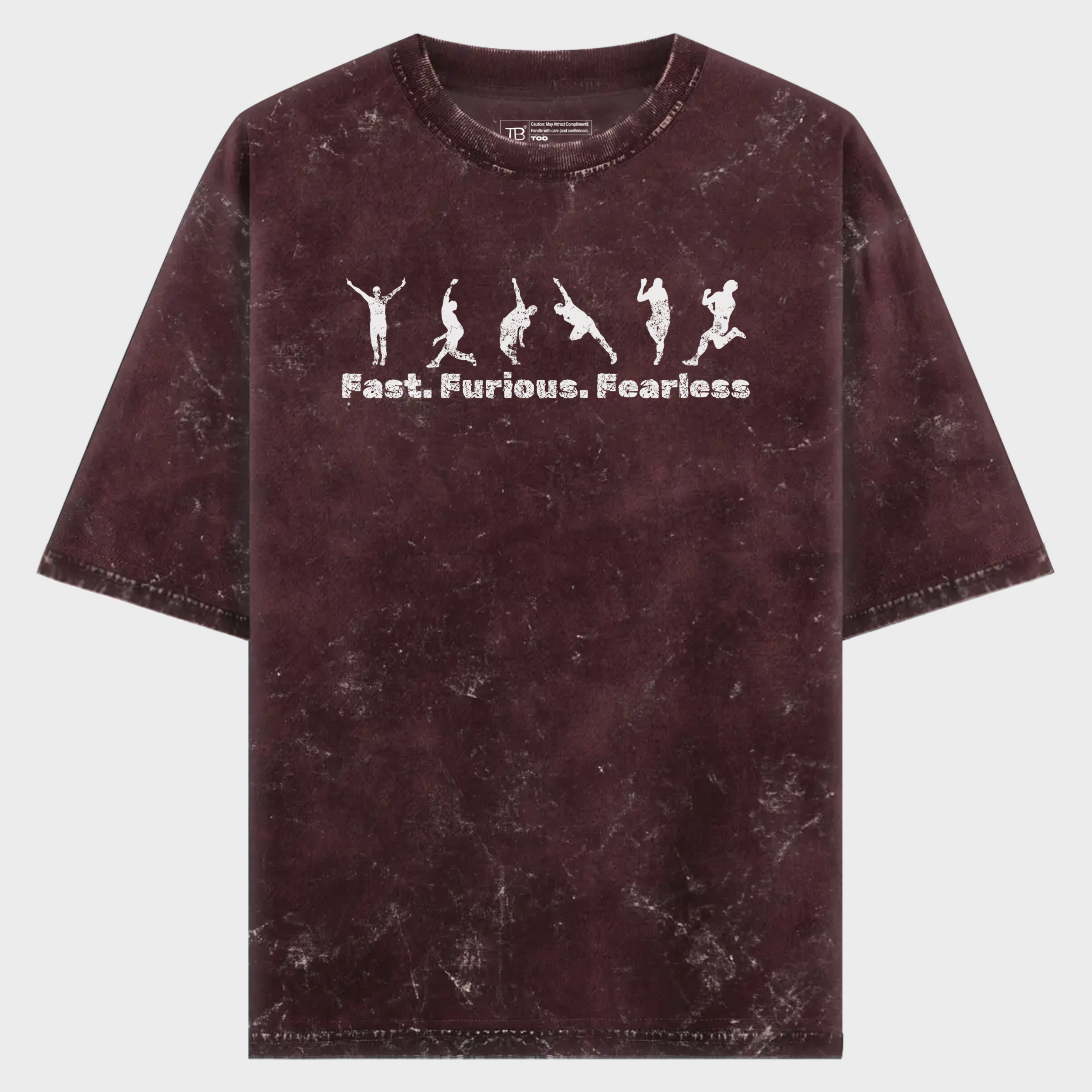 Fast Furious Fearless-Unisex Acid Washed Tee