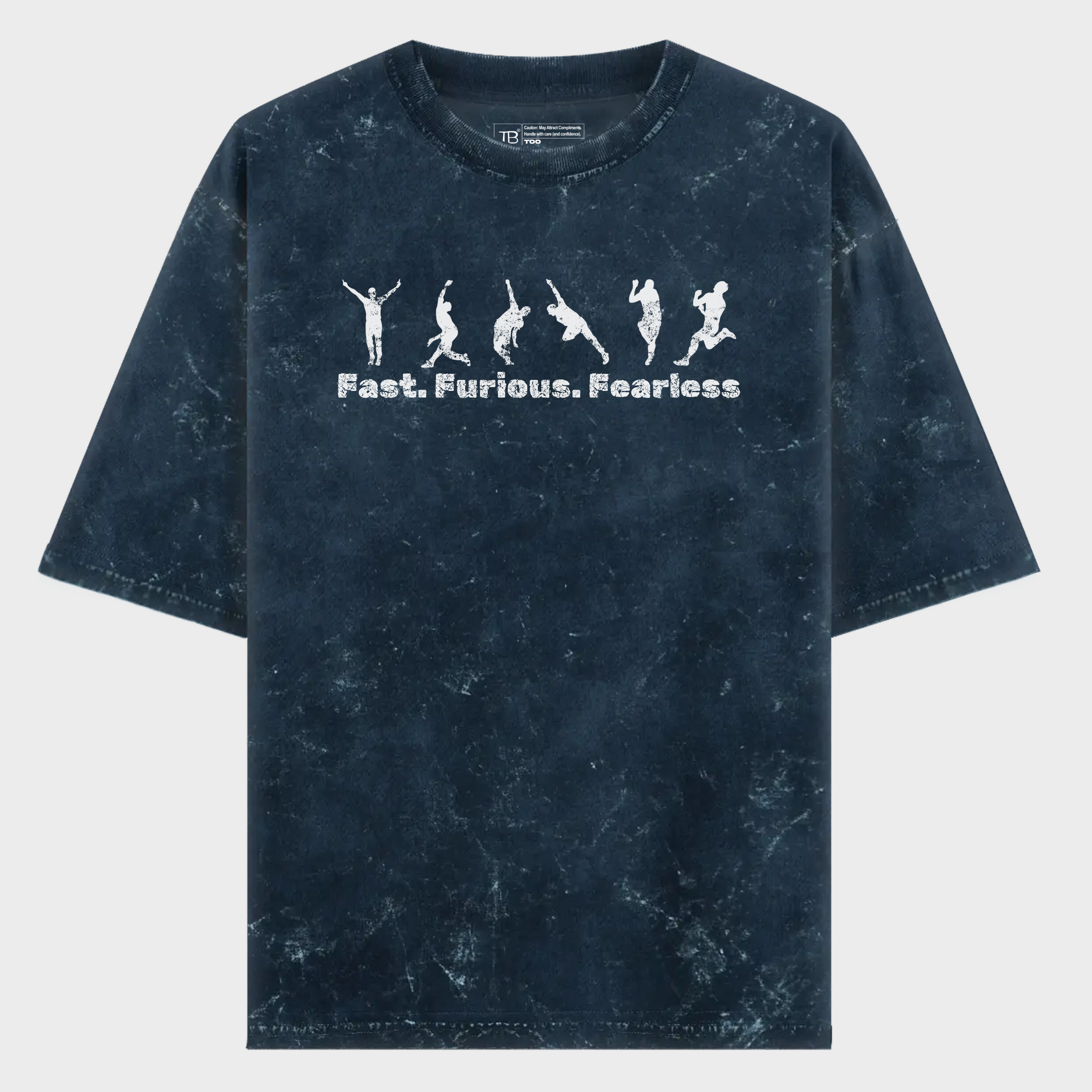 Fast Furious Fearless-Unisex Acid Washed Tee