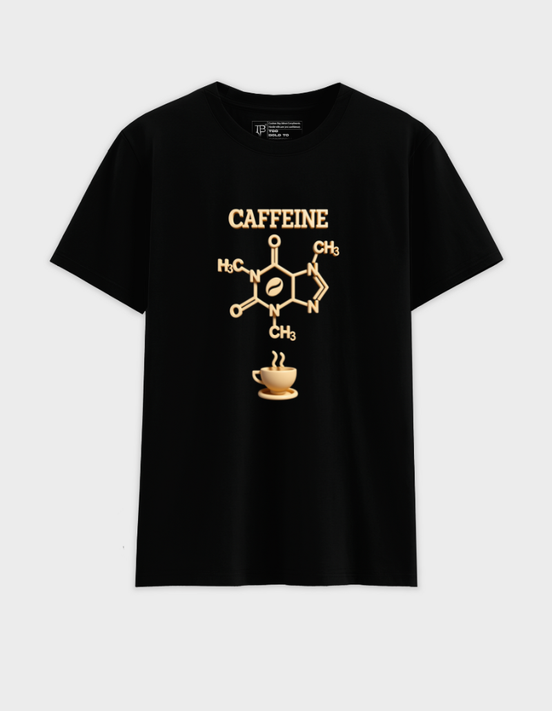 Caffeine Bond Unisex Cotton Graphic Tshirt