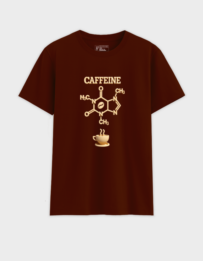 Caffeine Bond Unisex Cotton Graphic Tshirt