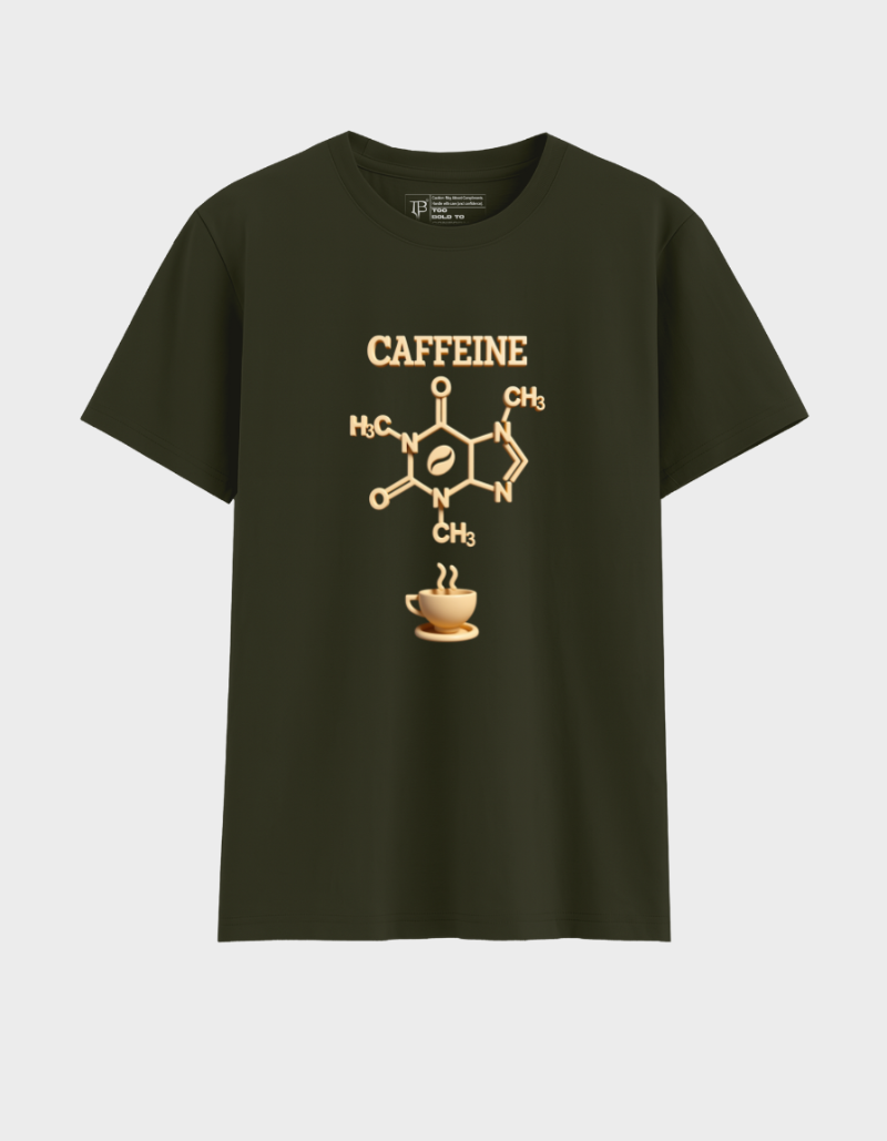 Caffeine Bond Unisex Cotton Graphic Tshirt