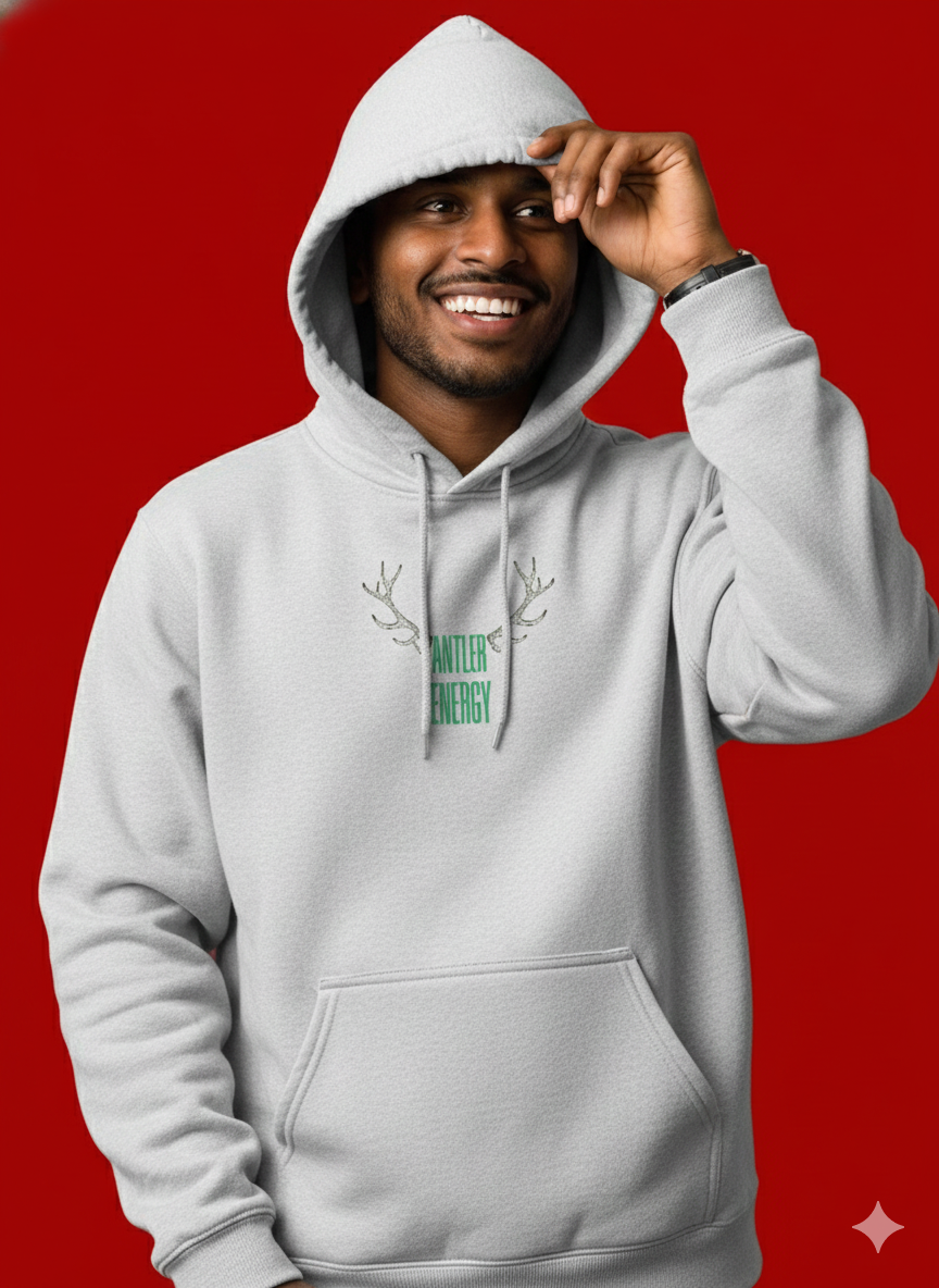 Antler Energy Unisex Brushed Fleece Hoodie