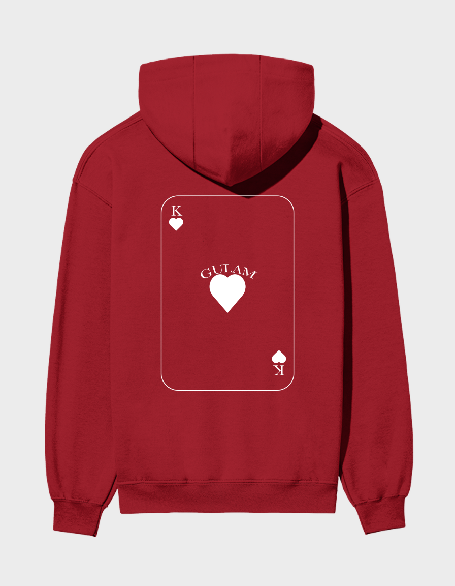 GULAM Playing Card-Unisex Brushed Fleece Hoodie