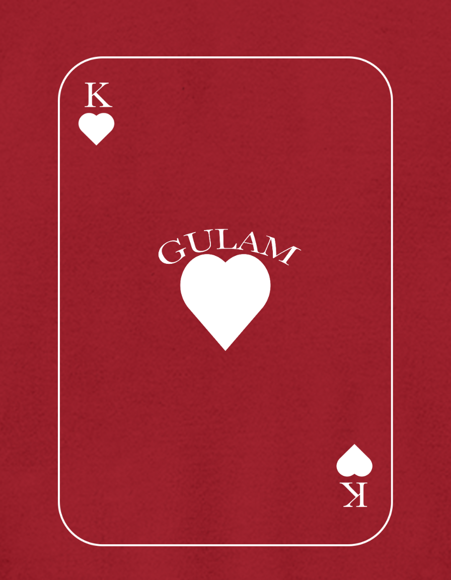GULAM Playing Card-Unisex Brushed Fleece Hoodie