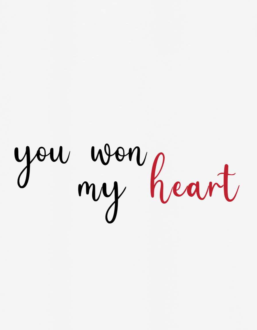 You won my Heart-Unisex Oversized Standard T-Shirt