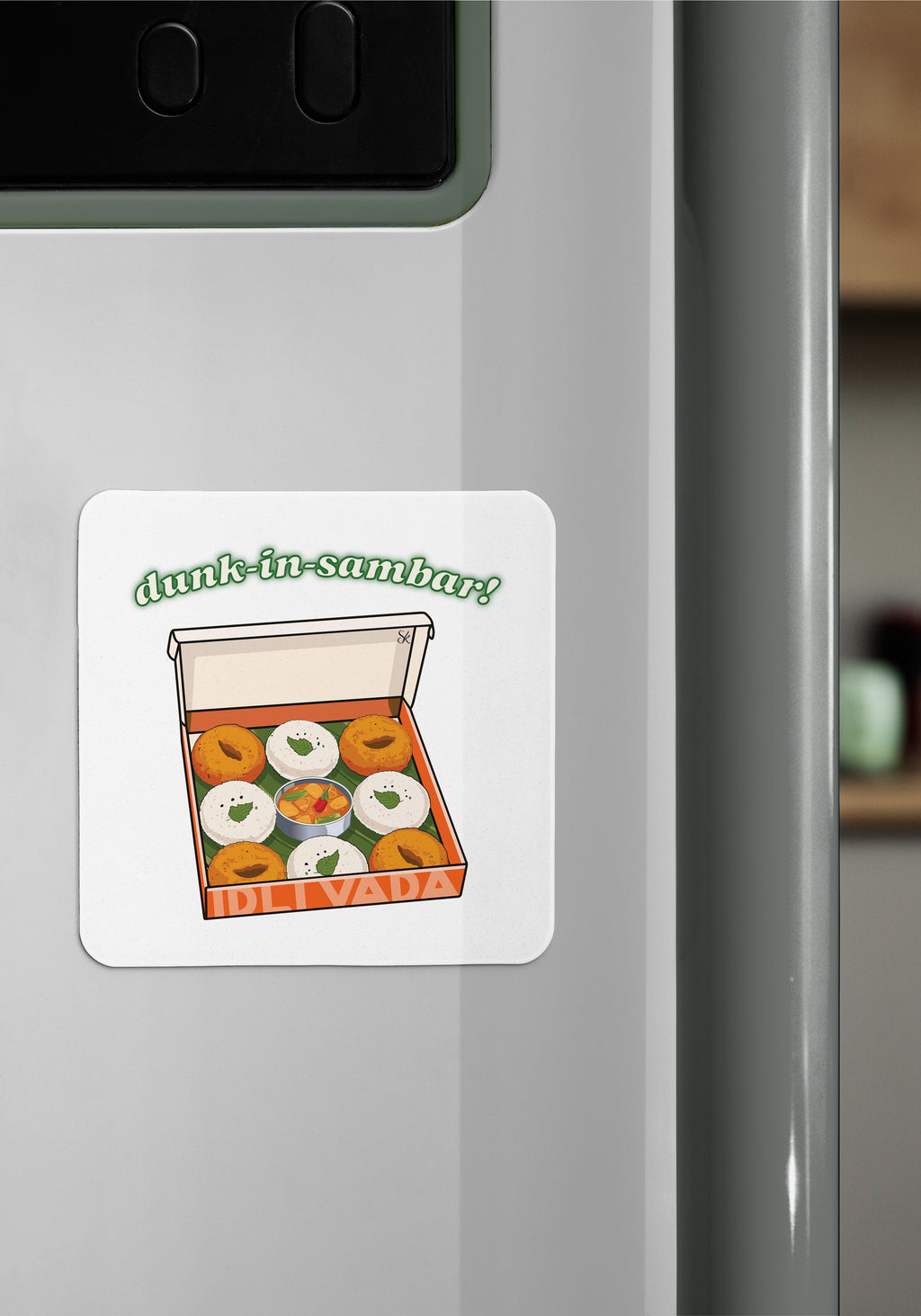 Dunk in Sambar Fridge Magnet