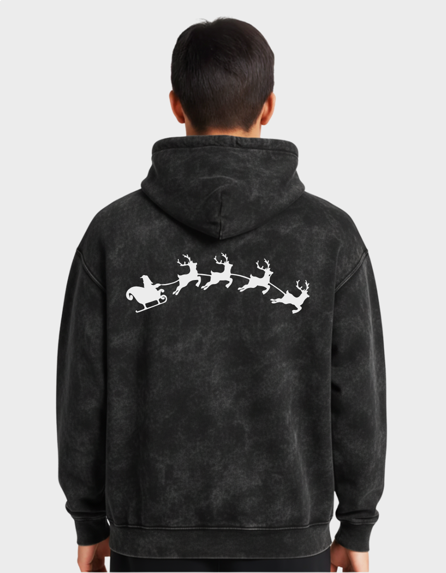 Arc Sleigh Unisex Acid Washed Hoodie
