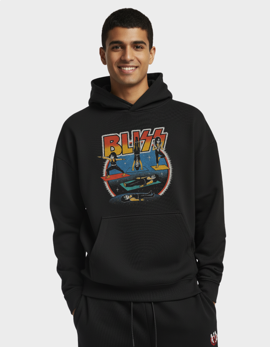 Bliss Bolt Unisex Brushed Fleece Graphic Hoodie