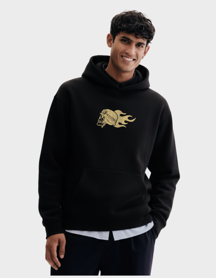 Skull cap Unisex Brushed Fleece Hoodie