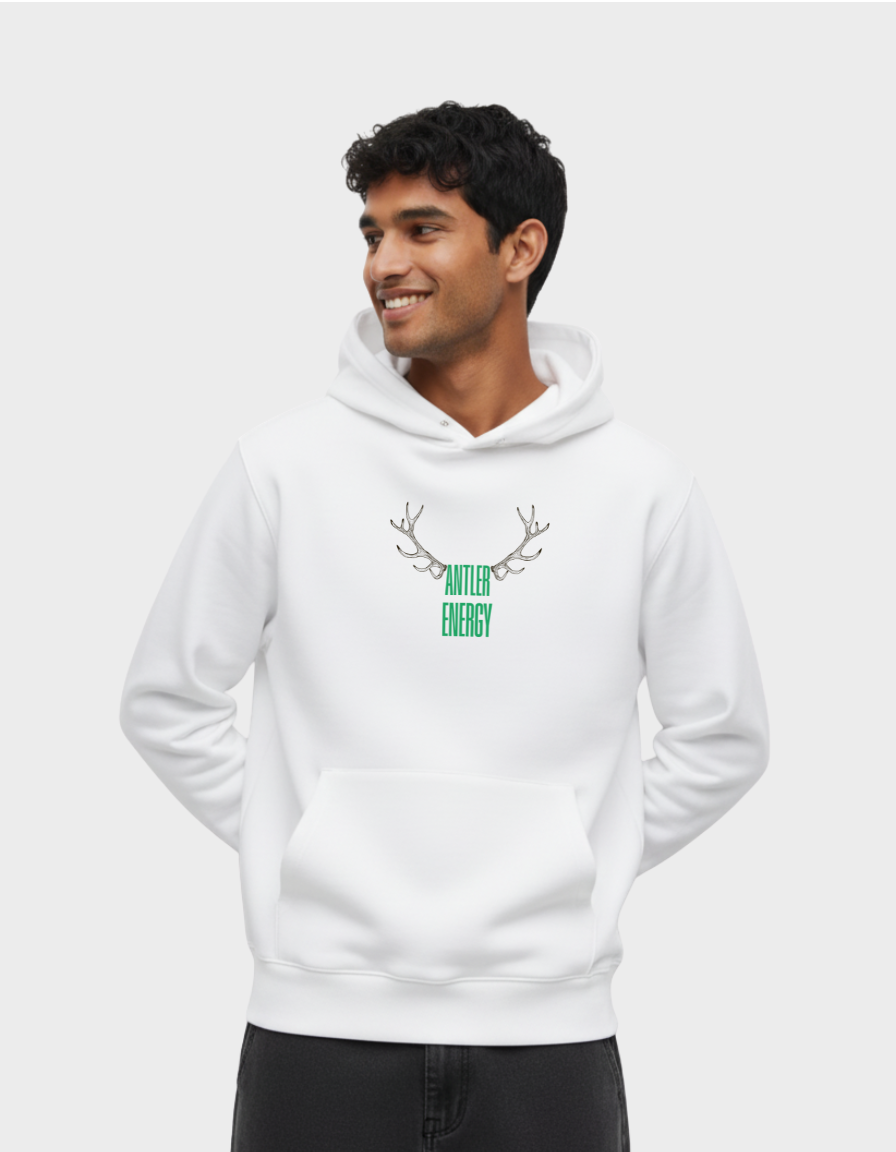 Antler Energy Unisex Brushed Fleece Hoodie