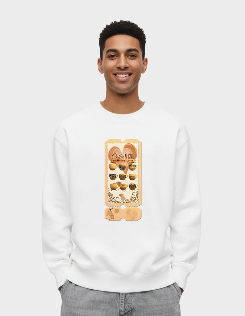 Know your Coffee Unisex  BrushedFleece Graphic Sweatshirt