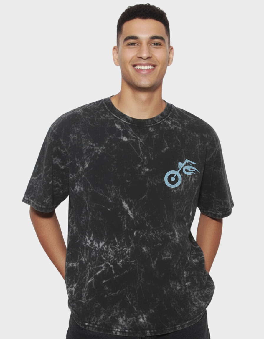 Road Reaper Unisex Acid Washed Oversized Tee