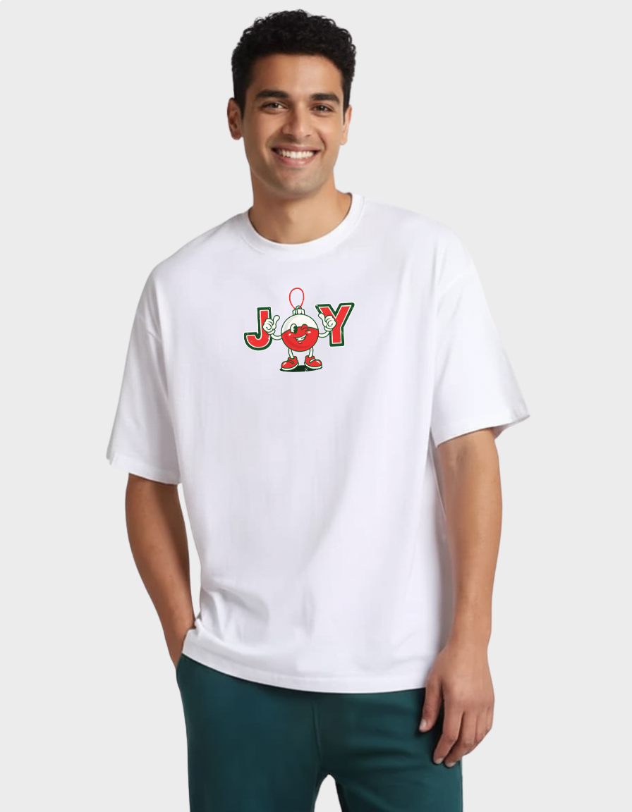 JOY Print Unisex Terry Oversized Tee