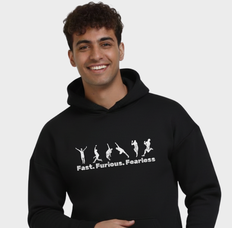 Fast Furious Fearless-Unisex Pullover Hoodie