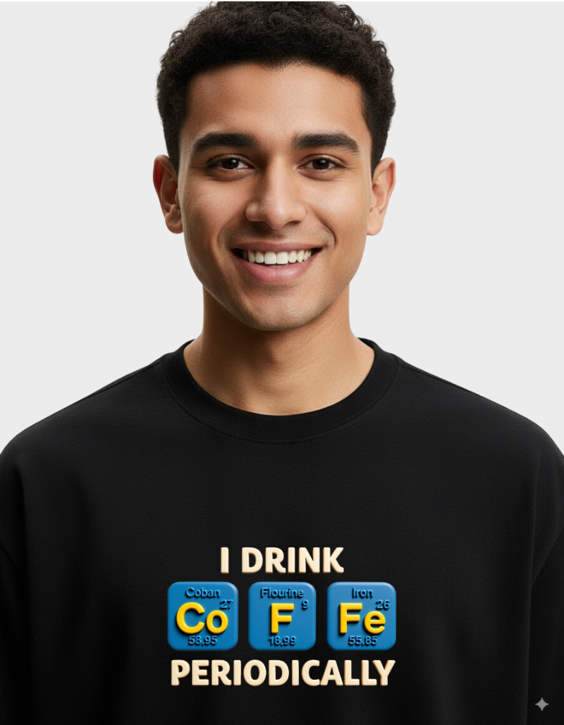 Periodic Brew Unisex Cotton Graphic Tshirt