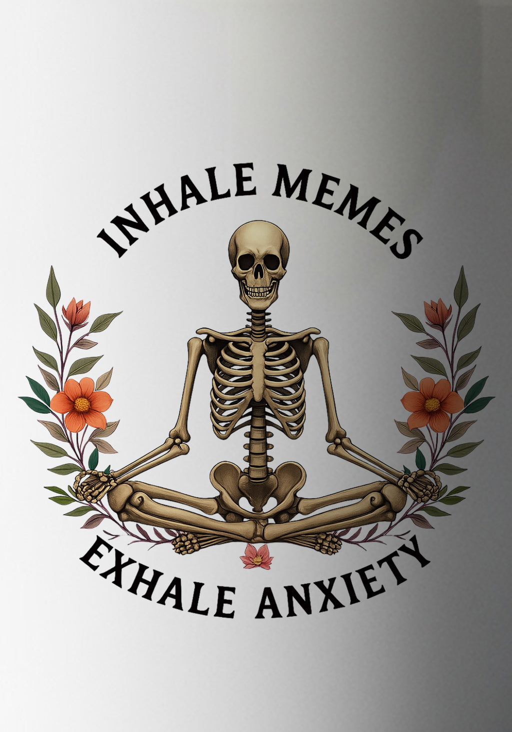 Inhale Exhale White Coffee Mug