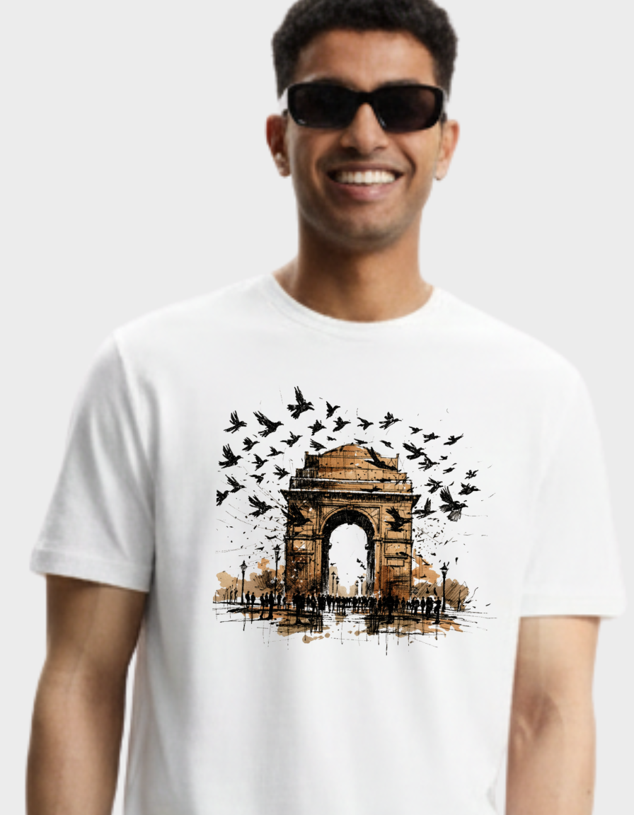 India Gate Unisex Classic Crew T-Shirt