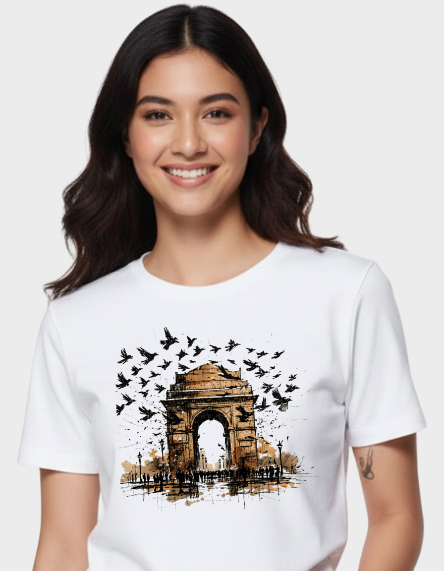 India Gate Unisex Classic Crew T-Shirt