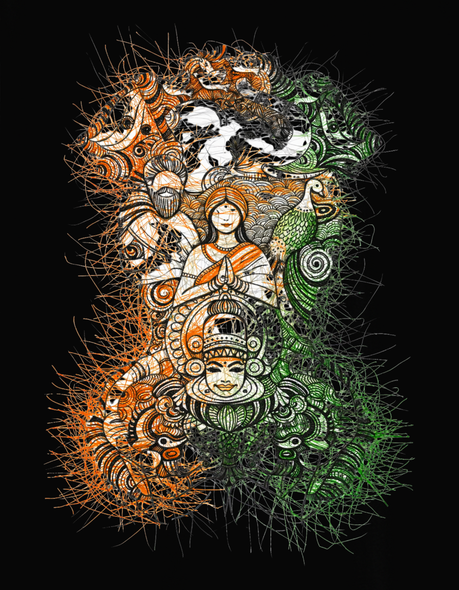 Abstract Illustration Classic Crew T-Shirt