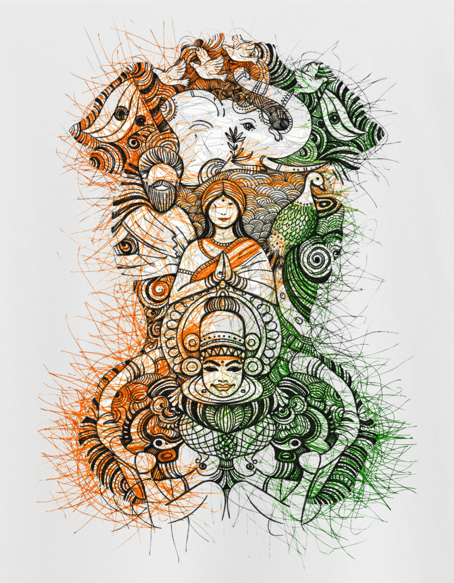 Abstract Illustration Classic Crew T-Shirt