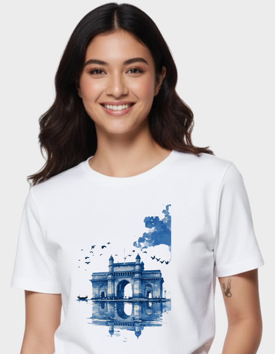 Gateway of India Unisex Classic Crew T-Shirt